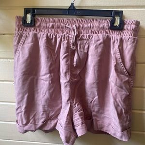 Dusty rose universal thread tie shorts!